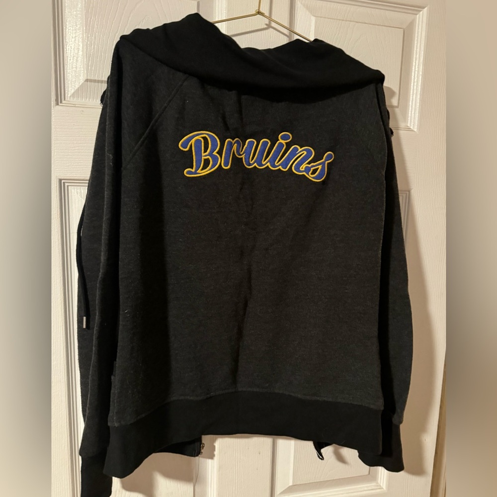 BRUins dark grey zip-up